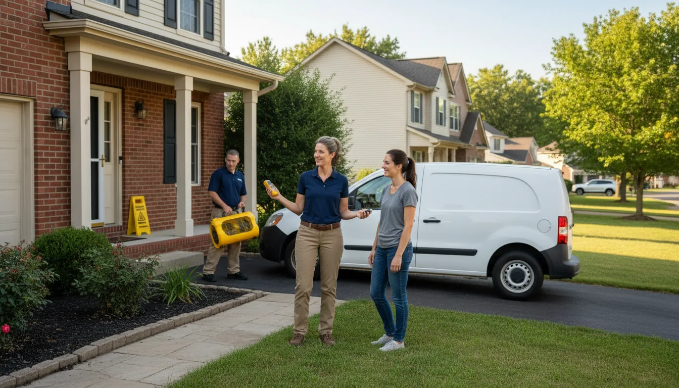 Residential water damage restoration in State College, PA